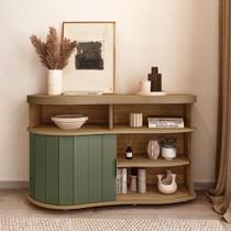 Buffet Aparador Artely Magnum Carvalho Off White Menta Buffet Aparador Artely Magnum Carvalho Off White Menta