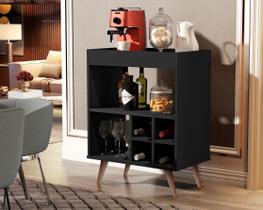 Buffet Aparador Barzinho Cantinho Do Café Retrô Com Adega Nicho E Prateleira Encanto