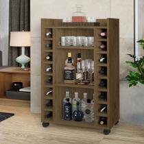 Buffet Aparador Bélgica Adega Bar com Rodízios Ferrara Madeirado