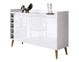 Buffet Aparador com Adega Retrô Wine Branco - MoveisAqui