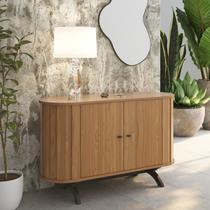 Buffet Aparador Curvo com Canto Arredondado 100% MDF 130cm 2 Portas
