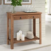 Buffet Aparador de Madeira Rustíca Mesa de Apoio 2 Gavetas Cantinho do Café