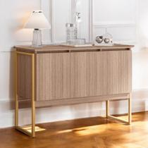 Buffet Aparador de Sala Jantar com Pés Dourado