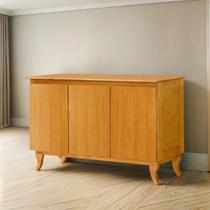 Buffet Aparador Deltan 3 Portas Madeira MDF Cantinho do Café para Sala de Jantar Cozinha Recepção Loja Clinica