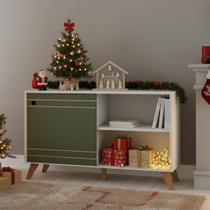 Buffet Aparador e Rack Multiuso Com Porta Decorativo