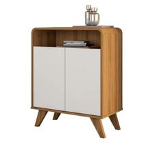 Buffet Aparador Eccos 2 Portas Nature/Off White Fabri Móveis Buffet Aparador Eccos 2 Portas Nature/Off White Fabri Móveis