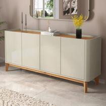 Buffet Aparador Flip 1,80 4 Portas Sala - 3 Cores