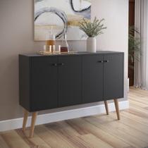 Buffet Aparador Imperial 4 Portas com Pés Palito Retrô