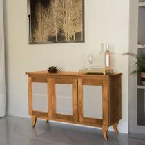 Buffet Aparador Madeira Deltan 03 Portas Imbuia