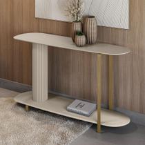 Buffet Aparador Orgânico 135cm Pés Metálicos Alison Off White L04 - D Rossi Buffet Aparador Orgânico 135cm Pés Metálicos Alison Off White L04 - D Rossi