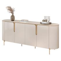 Buffet Aparador Para Sala 4 Portas 196cm Lena D04 Off White - Mpozenato Buffet Aparador Para Sala 4 Portas 196cm Lena D04 Off White - Mpozenato
