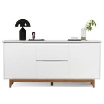 Buffet Aparador para Sala de Jantar 163cm Flow Branco - EJ Móveis