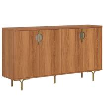 Buffet Aparador Para Sala De Jantar 4 Portas Marella Jequitiba