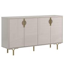 Buffet Aparador Para Sala De Jantar 4 Portas Marella Off White-jequitiba