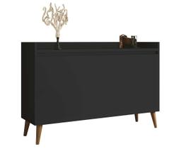 Buffet Aparador Retrô Clássico 3 Portas Preto - MoveisAqui Buffet Aparador Retrô Clássico 3 Portas Preto - MoveisAqui