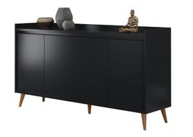 Buffet Aparador Retrô Delux Preto - MoveisAqui