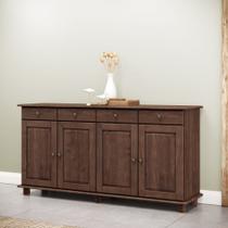 Buffet Aparador Rústico 100% Madeira Maciça 4 Portas 4 Gavetas Linha Rubi Buffet Aparador Rústico 100% Madeira Maciça 4 Portas 4 Gavetas Linha Rubi