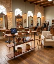 Buffet Aparador Rústico em Madeira com Estrutura de Ferro Preto