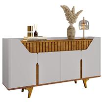 Buffet Aparador Sala de Estar 180cm Zayn Off/Naturalle B02 - Mpozenato
