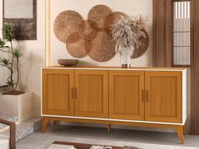 Buffet Aparador SR 4 Portas Estilo Retrô Cor Cedro / Off White Buffet Aparador SR 4 Portas Estilo Retrô Cor Cedro / Off White