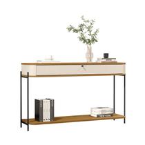 Buffet Aparador Tucupi Off White com Nature Pe Preto - Moveis JB Buffet Aparador Tucupi Off White com Nature Pe Preto - Moveis JB