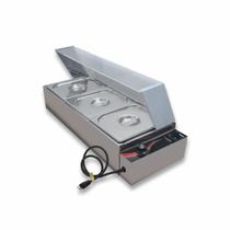 Buffet Aquecido De Bancada 3 Cubas Aquecedor ZPBFC03