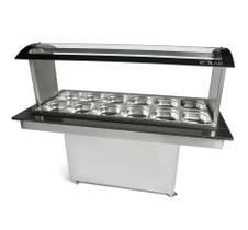 Buffet aquecido Polar 12 cubas BRQ12-127v (Cubas Não Acompanham o Produto)