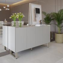 Buffet Arcadia 152 cm Off White Fosco com Champanhe