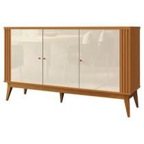 Buffet Argo Aparador 3 Portas EDN Móveis Cor Cedro Off White Buffet Argo Aparador 3 Portas EDN Móveis Cor Cedro Off White