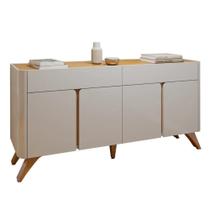 Buffet Aros 4 Portas Mavaular Off White Naturalle