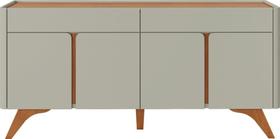 Buffet Aros 4 Portas Pés Madeira Maciça - Mavaular