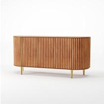 Buffet Astolfo 3 Portas Champagne C/ Dourado 166cm - 76653 Buffet Astolfo 3 Portas Champagne C/ Dourado 166cm - 76653