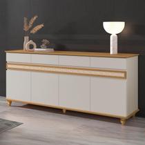 Buffet Balcão Aparador Açores Off White Cedro Sala Edn