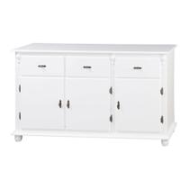 Buffet Balcão de Cozinha de Madeira Antique 146 cm com 3 Portas e 2 Gavetas - 631