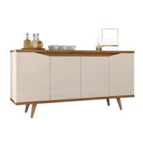 Buffet Balcão Grace 4 Portas Off White Cedro Casa D Móveis