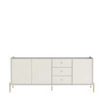 Buffet Balcão Jasper 184 cm Off White Fosco c/ Dourado Província