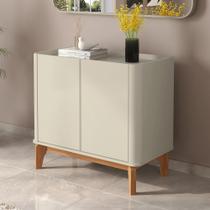 Buffet Balcão Pequeno 90cm Sala com 2 Portas Flip 90 Patrimar Off White Buffet Balcão Pequeno 90cm Sala com 2 Portas Flip 90 Patrimar Off White