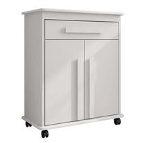 Buffet Balcão Pequeno Multiuso 75cm 2 Portas Chile RV Móveis Branco