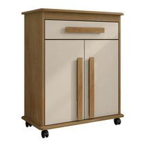 Buffet Balcão Pequeno Multiuso 75cm 2 Portas Chile RV Móveis Cinamomo/Off White