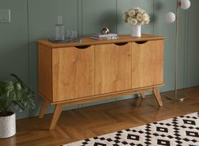 Buffet / Bancada PR 3 Portas Retrô 2 Portas Cor Off Cinamomo