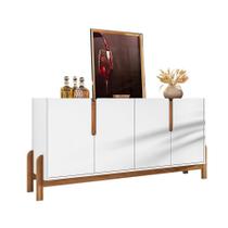 Buffet Bar 4 Portas Agnes Branco Cedro