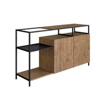 Buffet Bar Dinâmico York 135cm Estrutura Preto Fosco Buffet Bar Dinâmico York 135cm Estrutura Preto Fosco