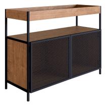 Buffet Bar New Vermont E Preto 100 Cm - D'rossi Buffet Bar New Vermont E Preto 100 Cm - D'rossi