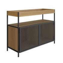 Buffet Bar York 100cm Estrutura Preto Fosco - Hanover Buffet Bar York 100cm Estrutura Preto Fosco - Hanover