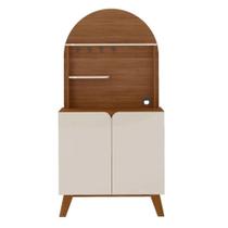 Buffet Cantinho do Café Viena 80cm 2 Portas Cedro/Off White