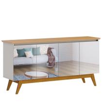 Buffet Classic 1.8 Off White/Nature 64633 com Espelho Imcal Móveis