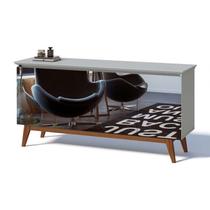 Buffet Classic Branco Acetinado com espelho - Imcal Móveis Buffet Classic Branco Acetinado com espelho - Imcal Móveis