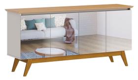 Buffet Classic Off White com Nature e espelho - Imcal Móveis