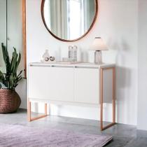 Buffet Classico com 3 Portas Veneza Branco Cobre