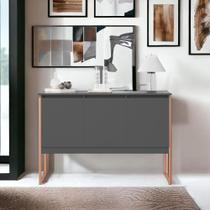 Buffet Classico com 3 Portas Veneza Preto Cobre